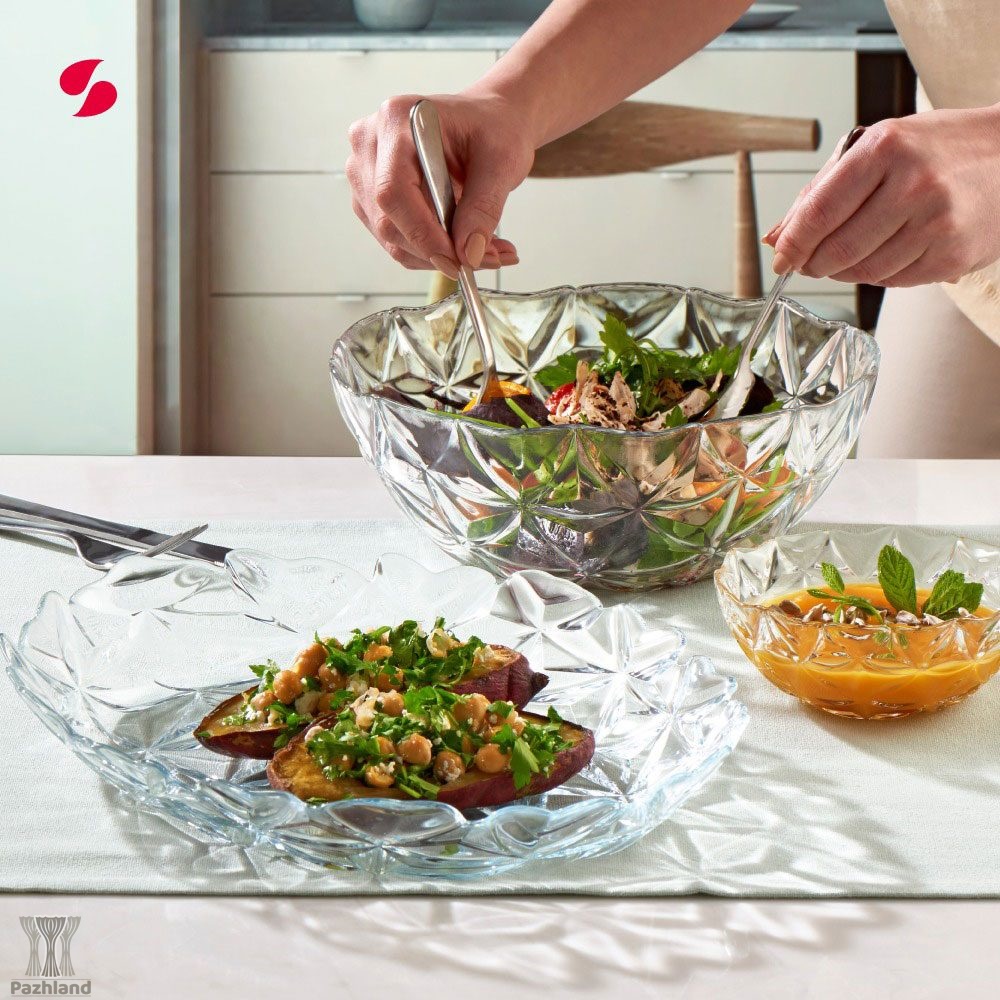 ست سالادخوری کریستالی پاشاباغچه مدل Estrella (۷ پارچه) 4 ست سالادخوری کریستالی پاشاباغچه مدل Estrella (۷ پارچه)