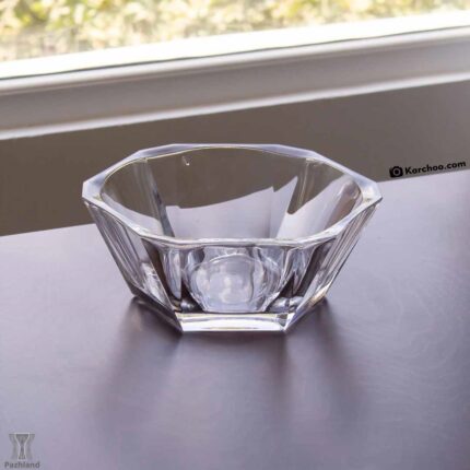 کاسه کریستالی دکوراتیو پاشاباغچه مدل Hemingway قطر ۲۵ سانتی‌متر